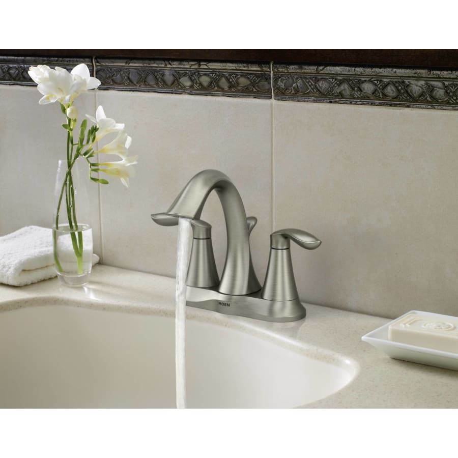 Eva 1.2 GPM Centerset Bathroom Faucet (Valve Included)