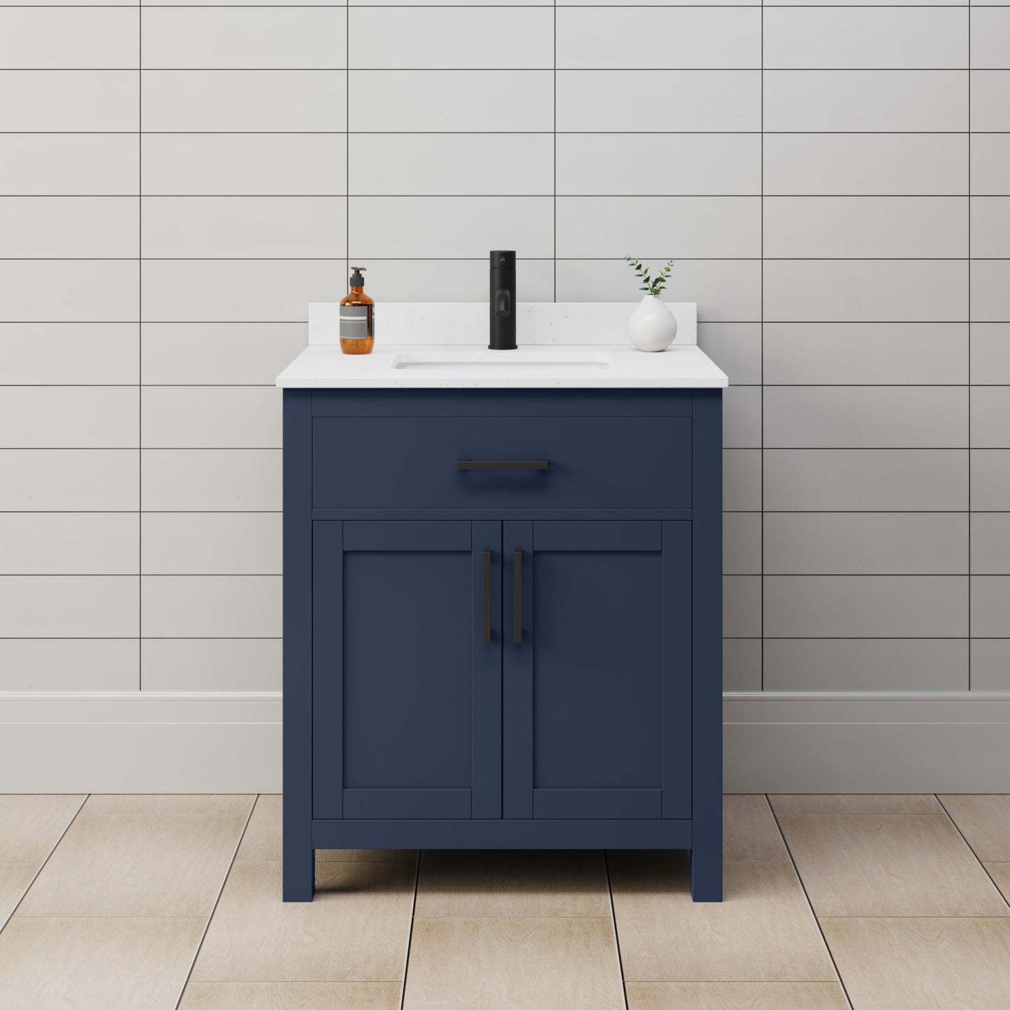 Beckett Single Bathroom Vanity - 30W x 35H x 22D