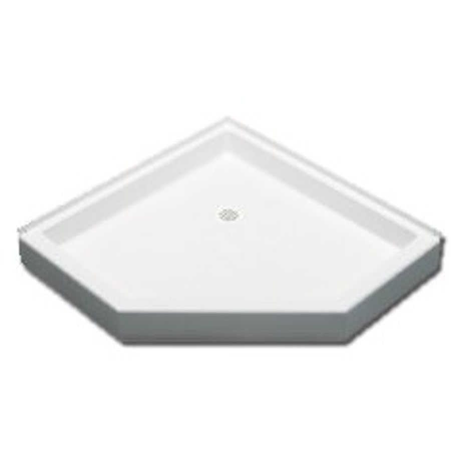 Neo Angle Neo-Angle Shower Tray/Base, Fiberglass, White