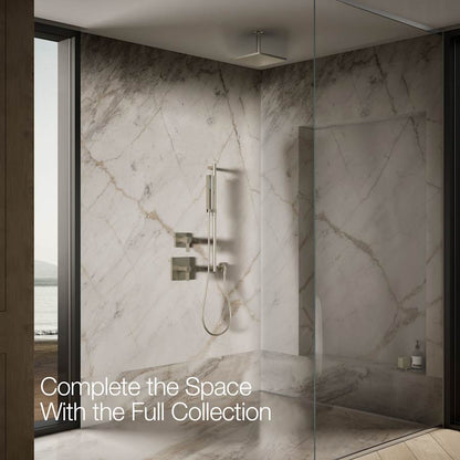 Honesty Square 10" Single Function 2.5 GPM Rainhead with MasterClean Sprayface