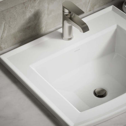 Archer 22-5/8" Drop In Bathroom Sink with 1 Hole Drilled and Overflow