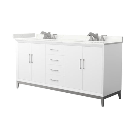 Amici Double Bathroom Vanity - 72W x 35.25H x 22D