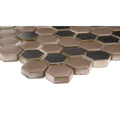 CONFETTI II BRONZE HEX 12X12