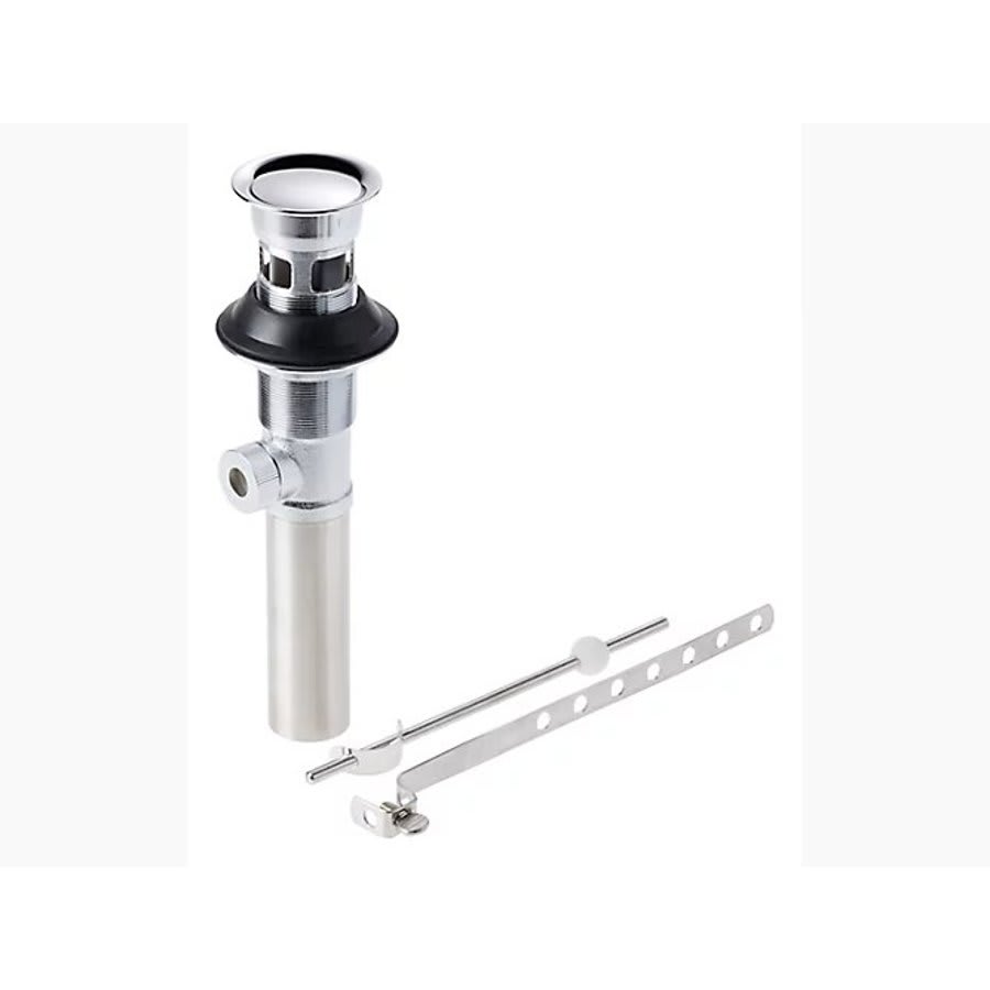 Pop Up Lavatoryy Drain Assembly with Overflow Polished Chrome