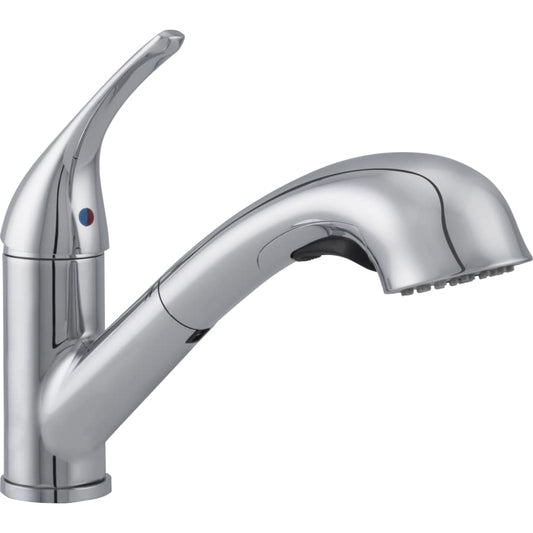 Poulsen 1.75 GPM Single Hole Pull Out Kitchen Faucet - Includes Escutcheon