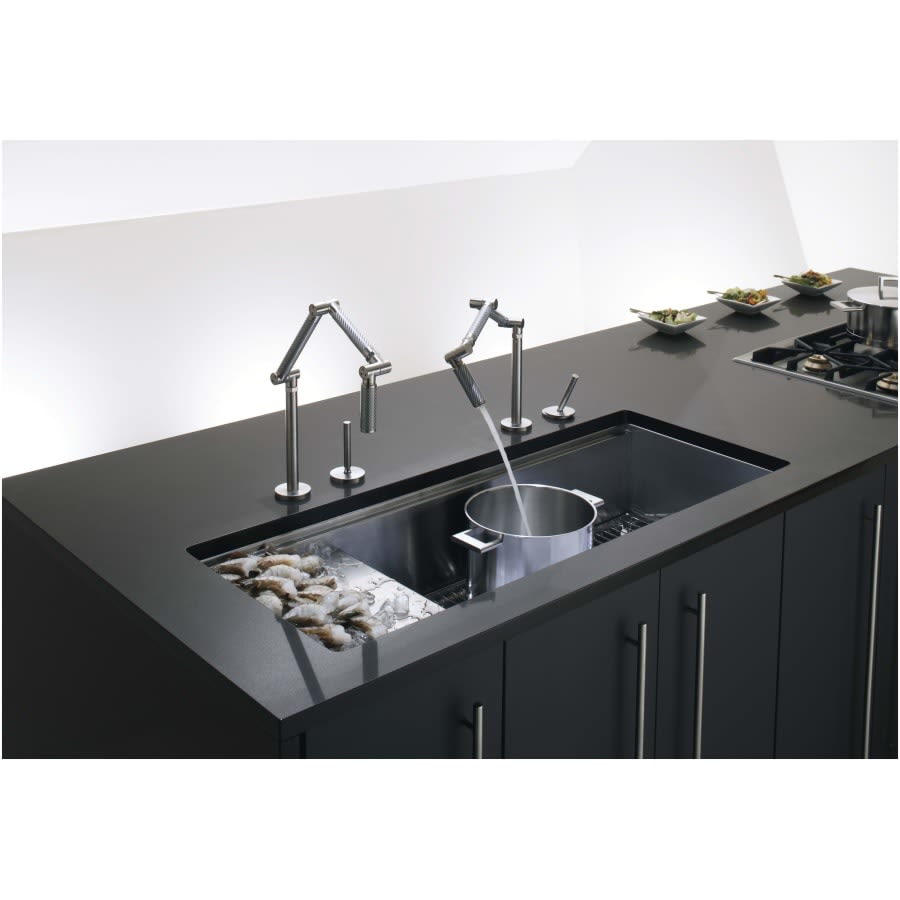 Stages 45" Single Basin Under-Mount 16-Gauge Stainless Steel Kitchen Sink with SilentShield