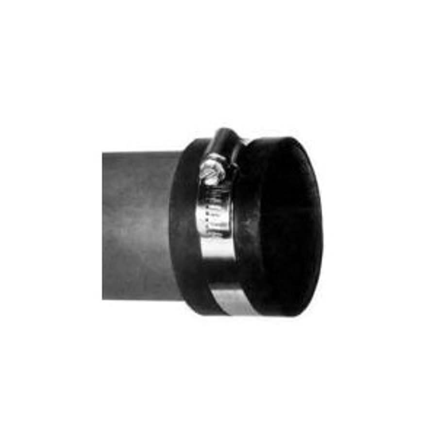 Test and Clean Out Cap With Clamp, 6 in Cleanout, Rubber