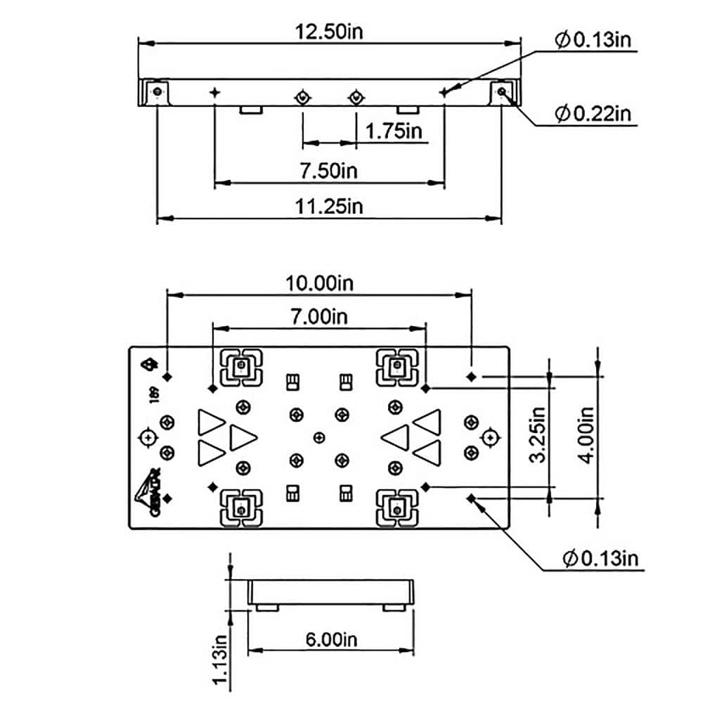 Plastic Mailbox Mounting Board, Black