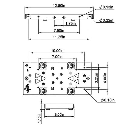 Plastic Mailbox Mounting Board, Black