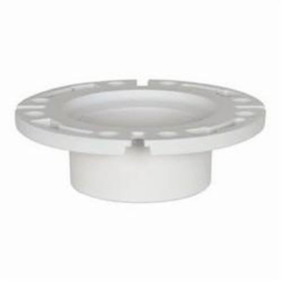 1-Piece Open Closet Flange, 4 x 3 in, Hub, PVC