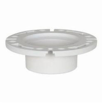 1-Piece Open Closet Flange, 4 x 3 in, Hub, PVC