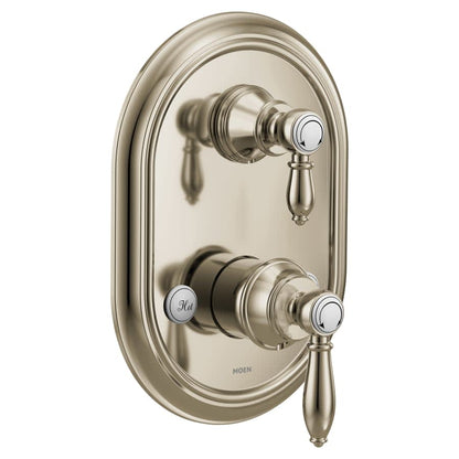 Weymouth 2 Function Pressure Balanced Valve Trim Only with Double Lever Handle, Integrated Diverter - Less Rough In