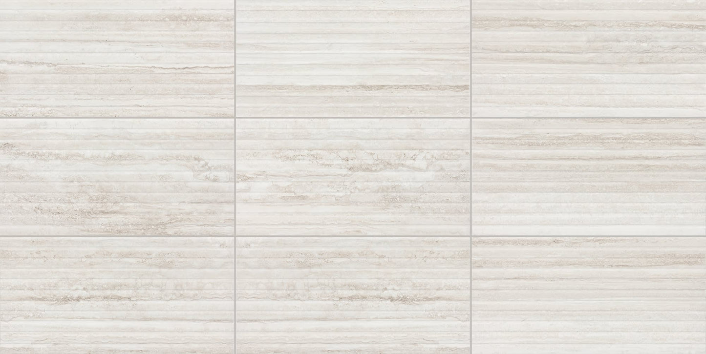 Reservorio Lotus Rectangle, Fluted 12X24 Matte