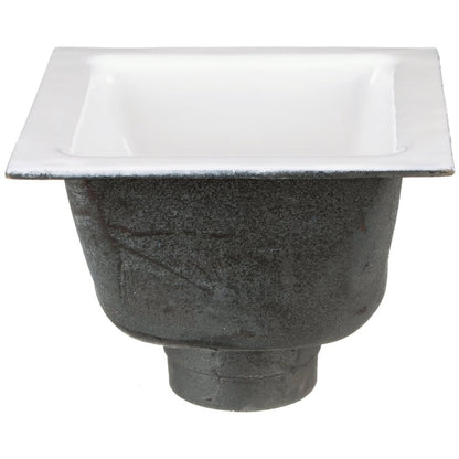 Floor Sink Body, 12 x 12 x 6 in, Square, 4 in, No Hub