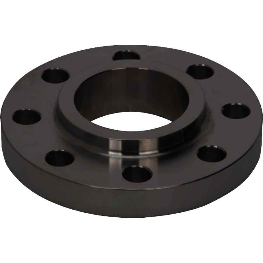Raised Face Flange, 8 in, Slip On, 13-1/2 in OD, 8 Bolt Holes, 150 lb, Carbon Steel