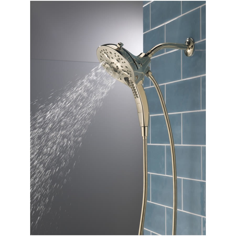 Universal Showering In2ition 2.5 GPM Multi Function Shower Head with Touch-Clean, MagnaTite, and H2Okinetic Technology