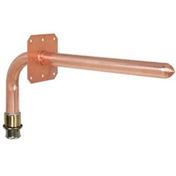 Stub Elbow, 1/2 in, Press PEX, Copper