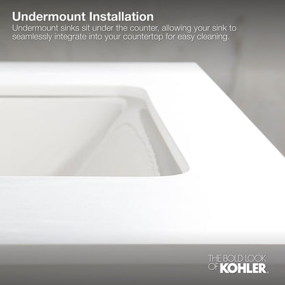 Serif 20-5/8" Undermount Cast Iron Bathroom Sink