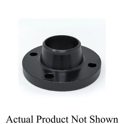 Raised Face Flange, 3 in, Weld Neck, 7-1/2 in OD, 4 Bolt Holes, 150 lb, Carbon Steel