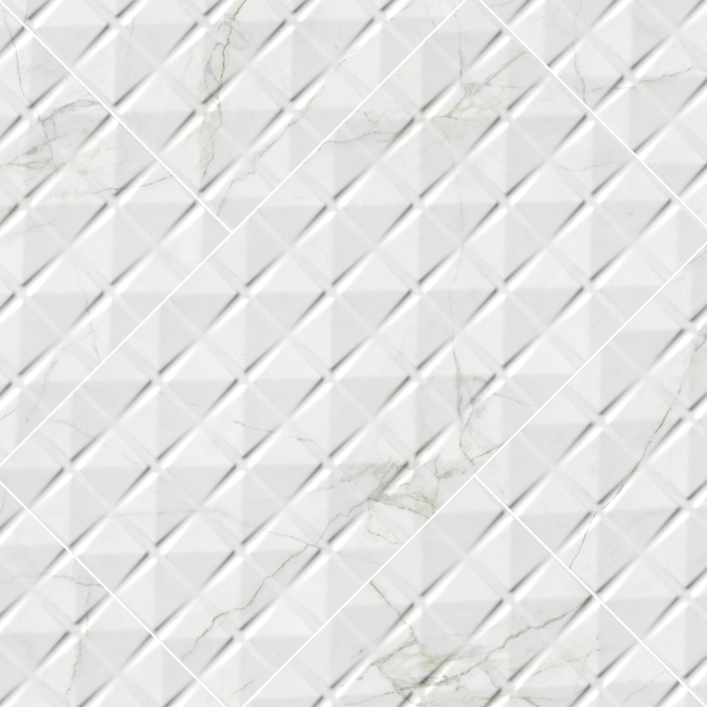 Dymo Calacatta Chex White Glossy