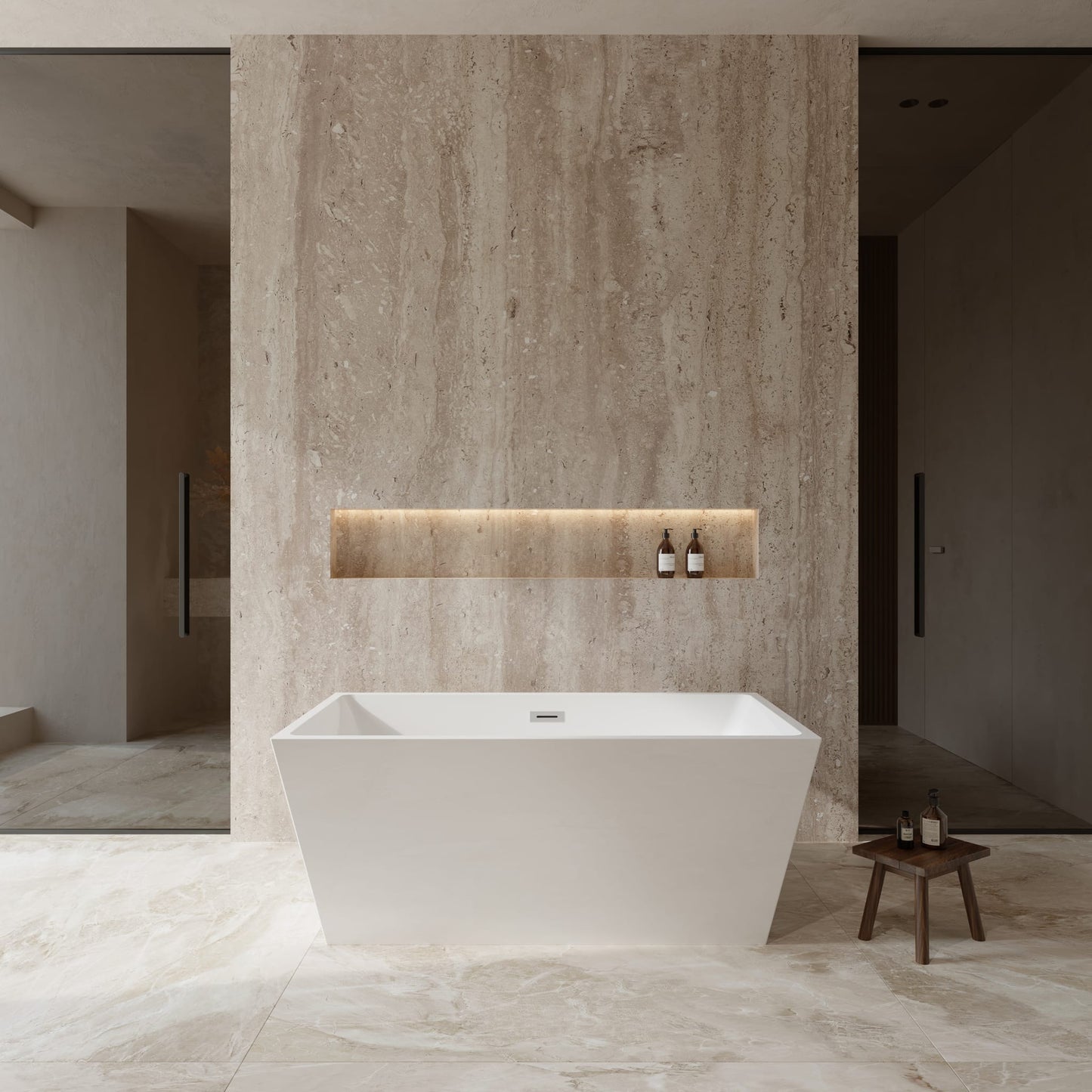 Sara Freestanding Bathtub - 59W x 23.5H x 31.5D