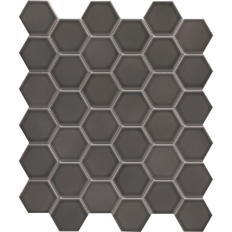 SAVVY PEWTER GL 2" HEX/MO