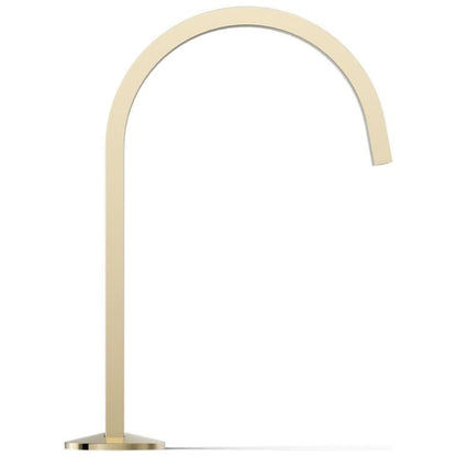 Components 1.2 GPM Widespread Bathroom Faucet with Drain Assembly and Ribbon Design Spout - Less Handles