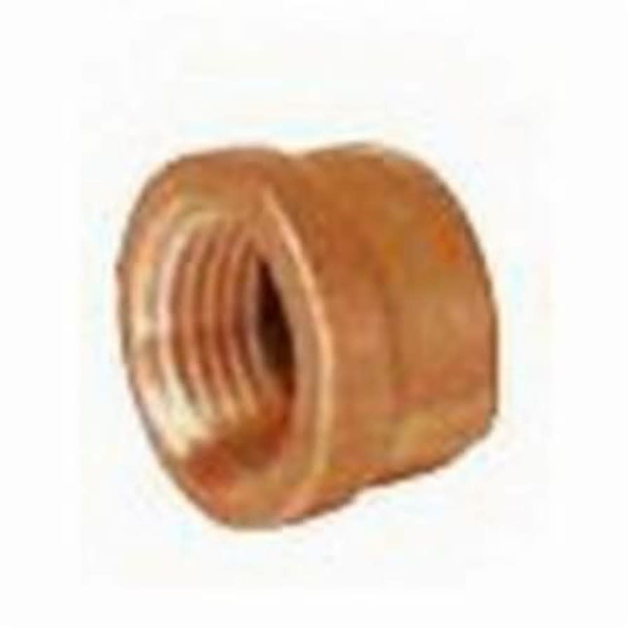 Cap, 1/8 in, FNPT, Lead Free Brass, Rough Brass