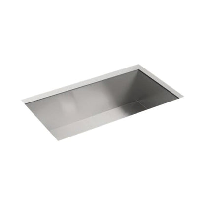 Ludington™ Single Bowl Kitchen Sink, Under Mount, 32 x 18-5/16 in, 9-5/16 in Bowl Depth, 18 ga Luster Steel, Stainless