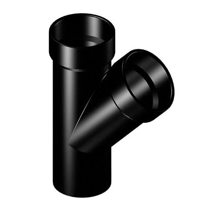 DWV Street Wye, 3 x 2 in, Spigot x Hub, ABS