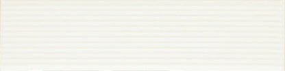 Color Story Pinstripes Ice White Rectangle, Fluted 2X8 Glossy