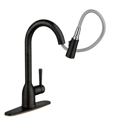 Adler 1.5 GPM Single Hole Pull Down Kitchen Faucet