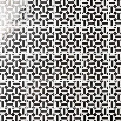 Cloé 5" x 5" Glossy Ceramic Tile in Loire