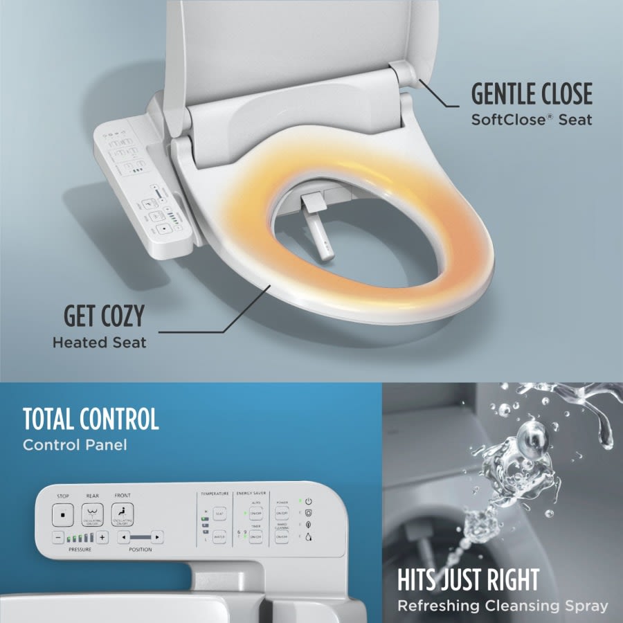 A2 Washlet Elongated Soft Close Bidet Seat