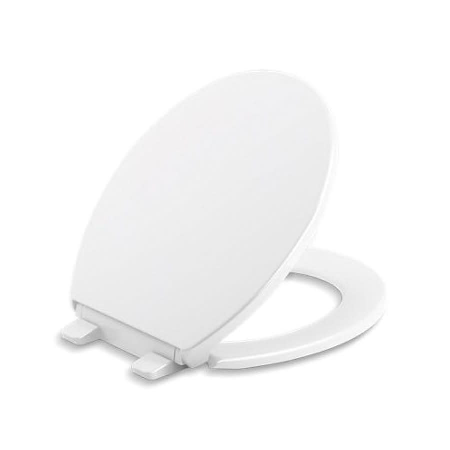 Brevia™ Toilet Seat, Round Bowl, Closed Front, With Cover, Plastic, White