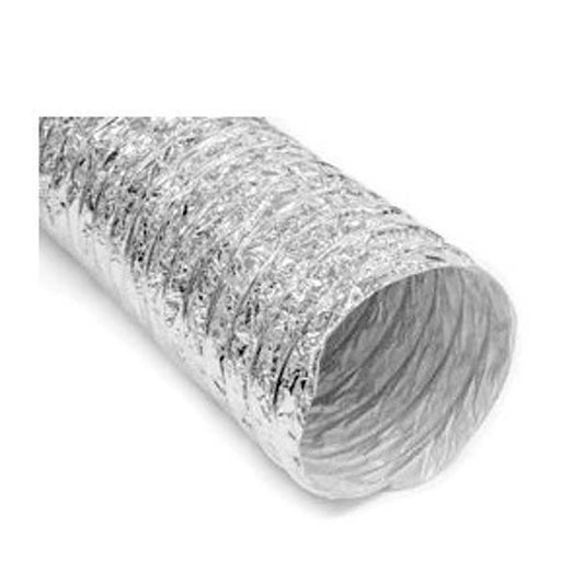 Vent Pipe, 6 in, 25 ft L, Metalized Polyester