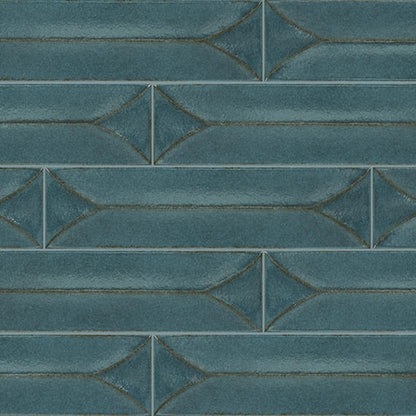 Terramater Laguna Rectangle, Wave Crest 3.5X15 Glossy