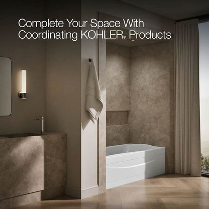 Mariposa Collection 72" Three Wall Alcove Soaking Bath Tub with Left Hand Drain, Apron Front and Integral Tile Flange