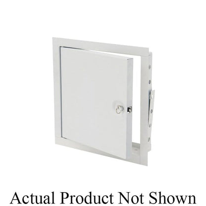 Fire Rated Access Door, Recessed Turn Latch, 8 x 8 in, Galvanized Steel, 16 ga, Primer Coated