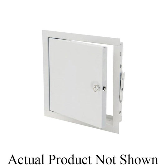 Fire Rated Access Door, Recessed Turn Latch, 8 x 8 in, Galvanized Steel, 16 ga, Primer Coated