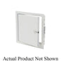 Fire Rated Access Door, Recessed Turn Latch, 10 x 10 in, Galvanized Steel, 16 ga, Primer Coated