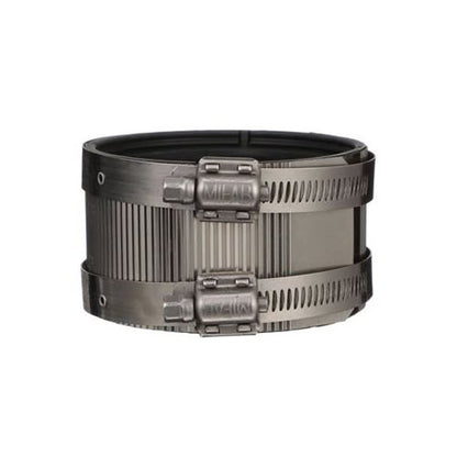 Coupling, 1-1/2 in, No Hub, Stainless Steel