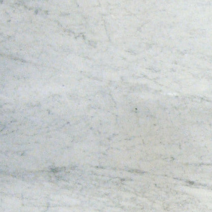 Marble Carrara White Straight Joint, Straight Edge 2X2 Honed