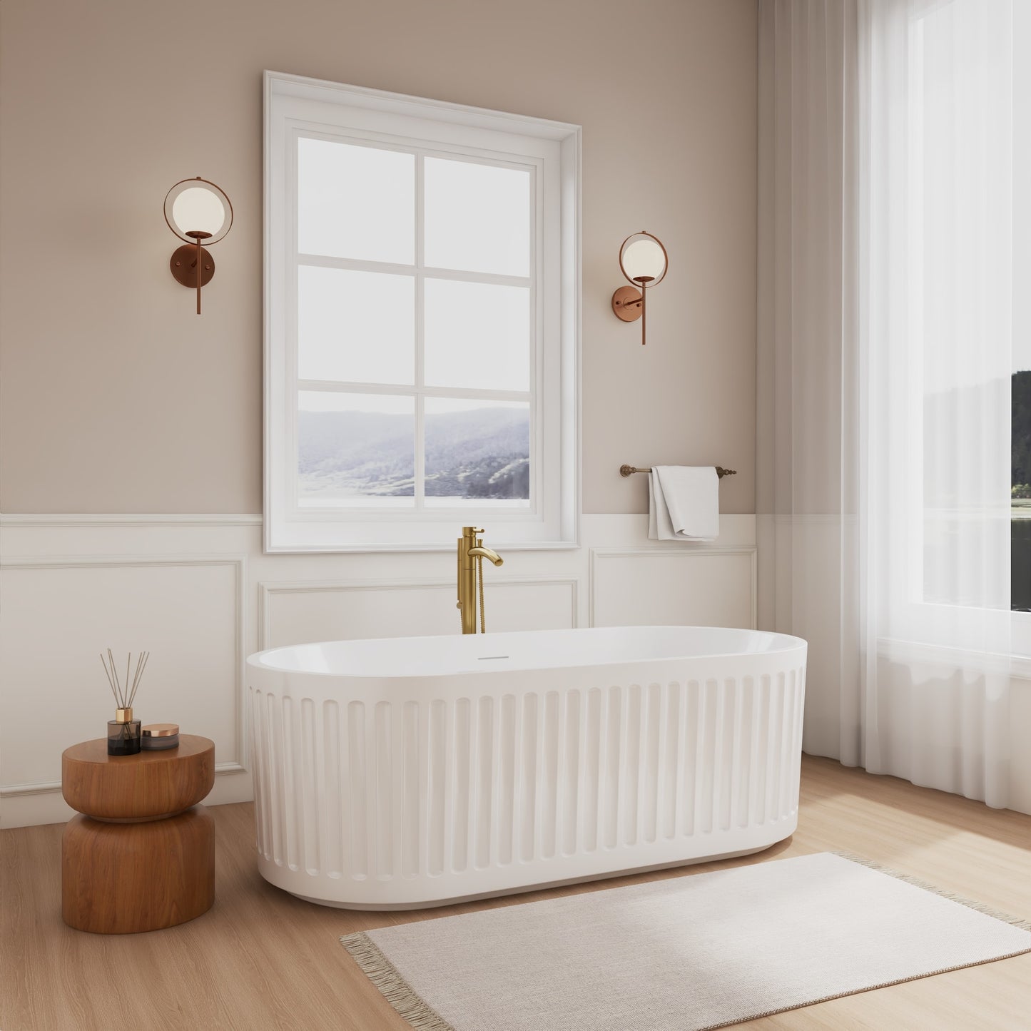 Carmela Freestanding Bathtub - 67W x 23H x 31.5D