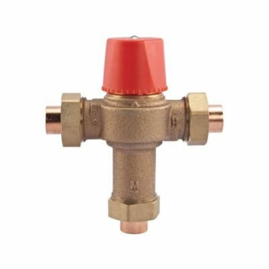 LF1170 Mixing Valve, 1/2 in, Union C, Bronze, Rough Bronze