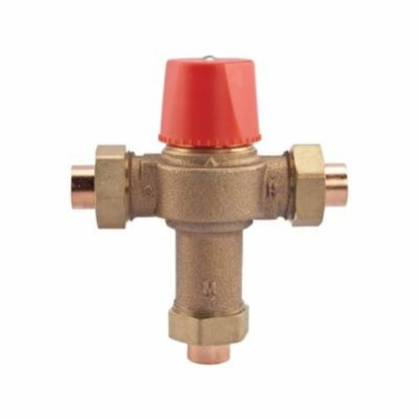 LF1170 Mixing Valve, 1/2 in, Union C, Bronze, Rough Bronze
