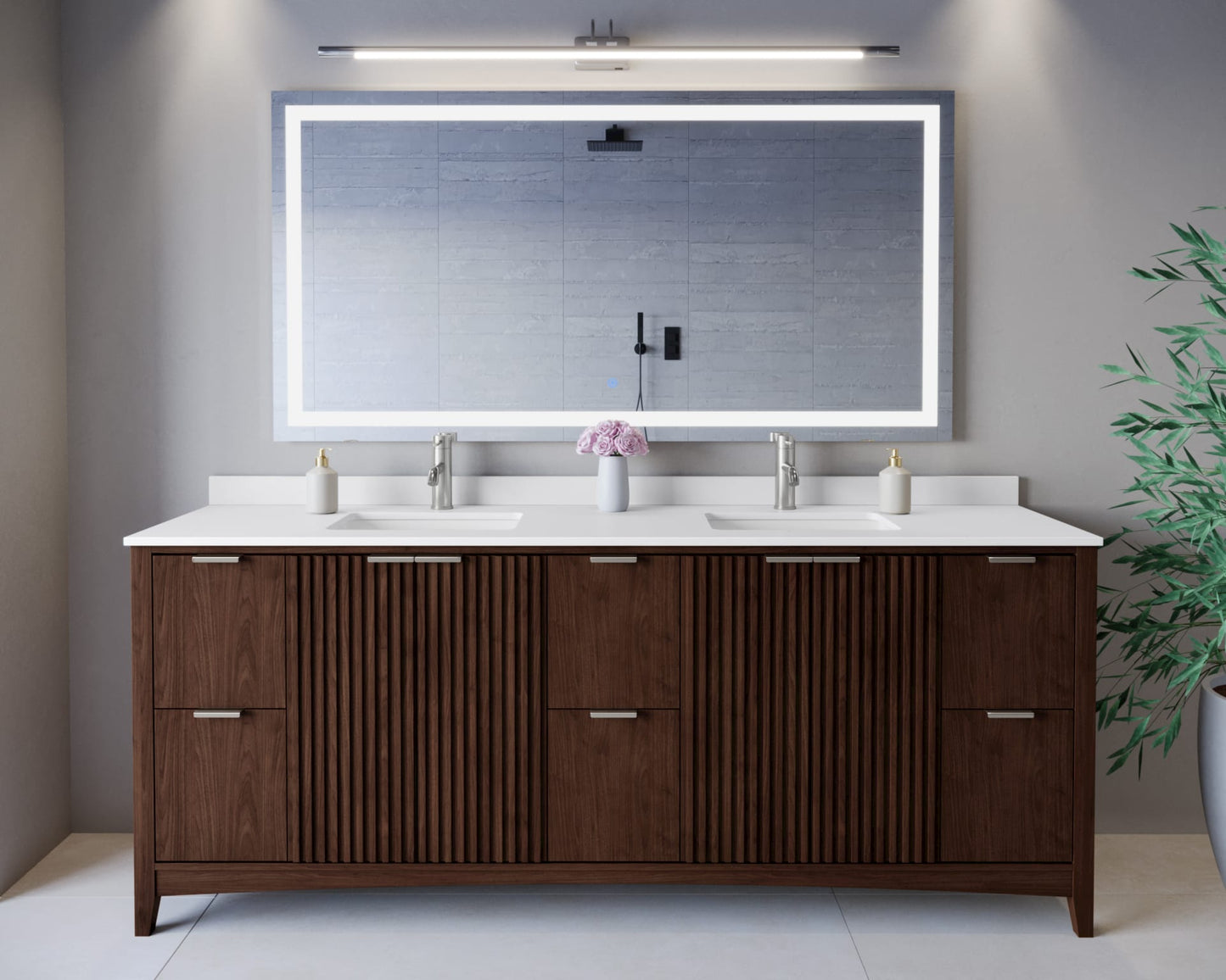 Palmilla Double Bathroom Vanity - 84W x 35H x 22D