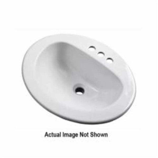Maxwell® Top Mount Lavatory Sink, ADA, 21 x 17-7/8 x 8-1/2 in, Vitreous China, White