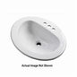 Maxwell® Top Mount Lavatory Sink, ADA, 21 x 17-7/8 x 8-1/2 in, Vitreous China, White