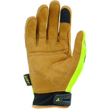 Pro Series OPTION Glove, HiViz, Synthetic Leather with Air Mesh M